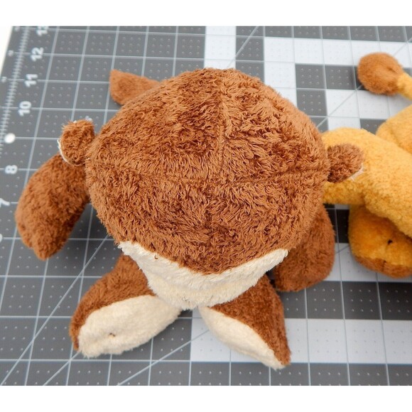 Ty Pluffies Tylux Giraffe Loin Monkey Beanbag Terry Plush Stuffed Animal Lot 3 - Picture 11 of 12